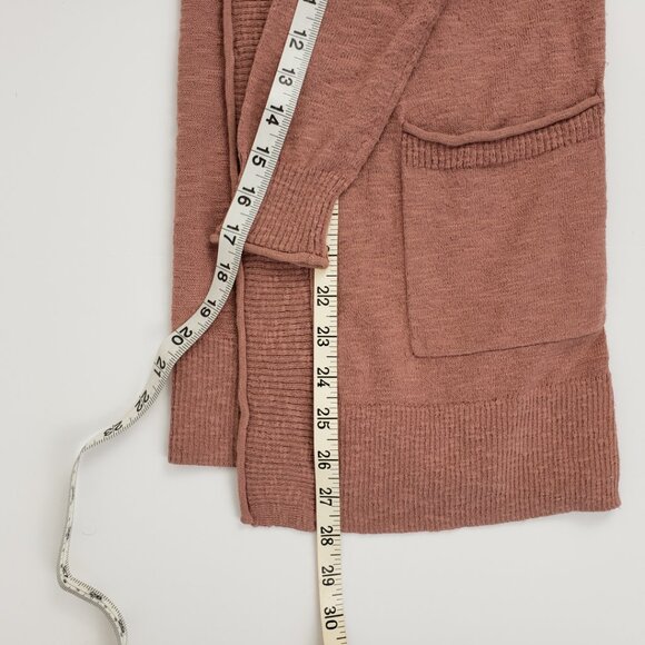 Madewell XXS Dusty Rose Pink Cardigan Sweater Pockets Cotton Blend Women - Picture 10 of 13